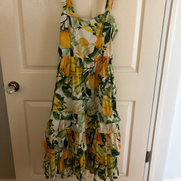 h and m lemon dress